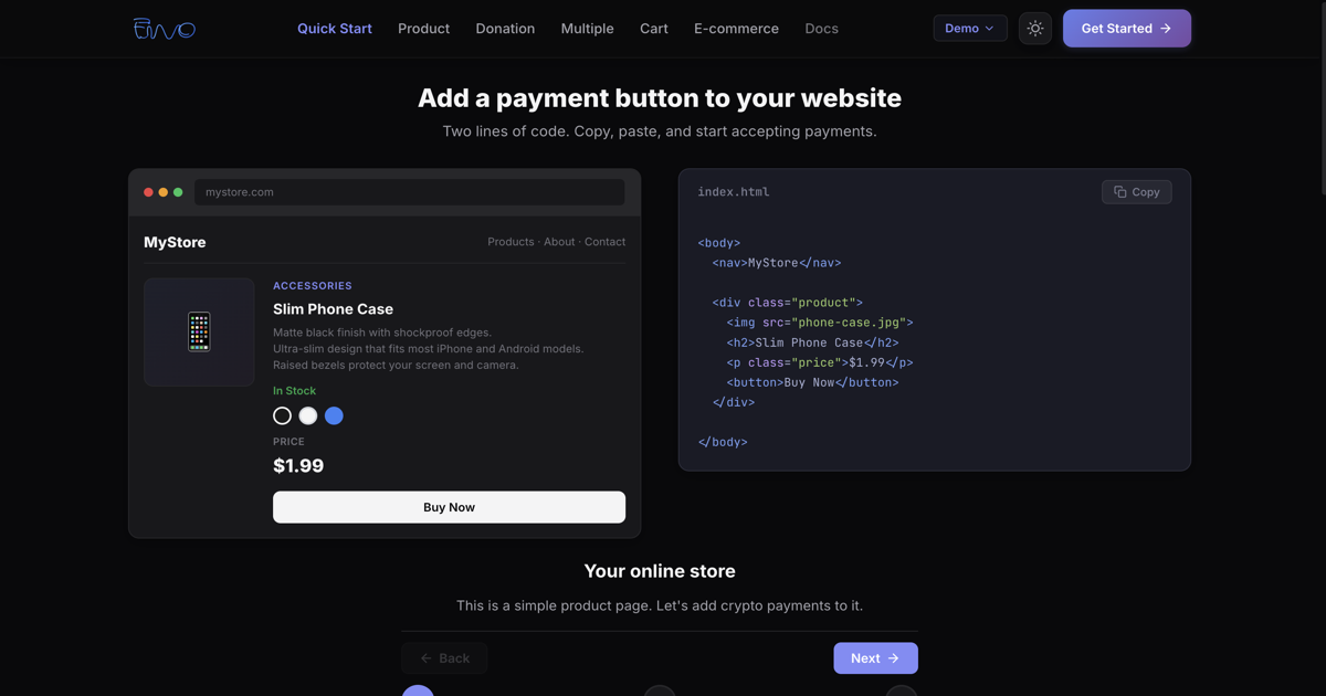 Fivo Demo — Live Payment Examples